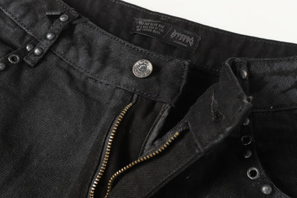 Wash Tapered Full-Length Denim Jeans WN25666