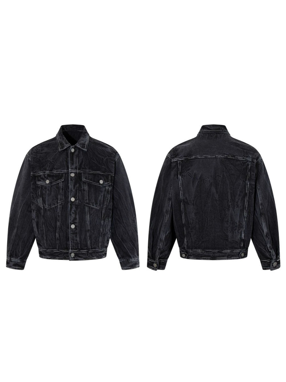 Washed Pocket Detail Denim Jacket WN27964