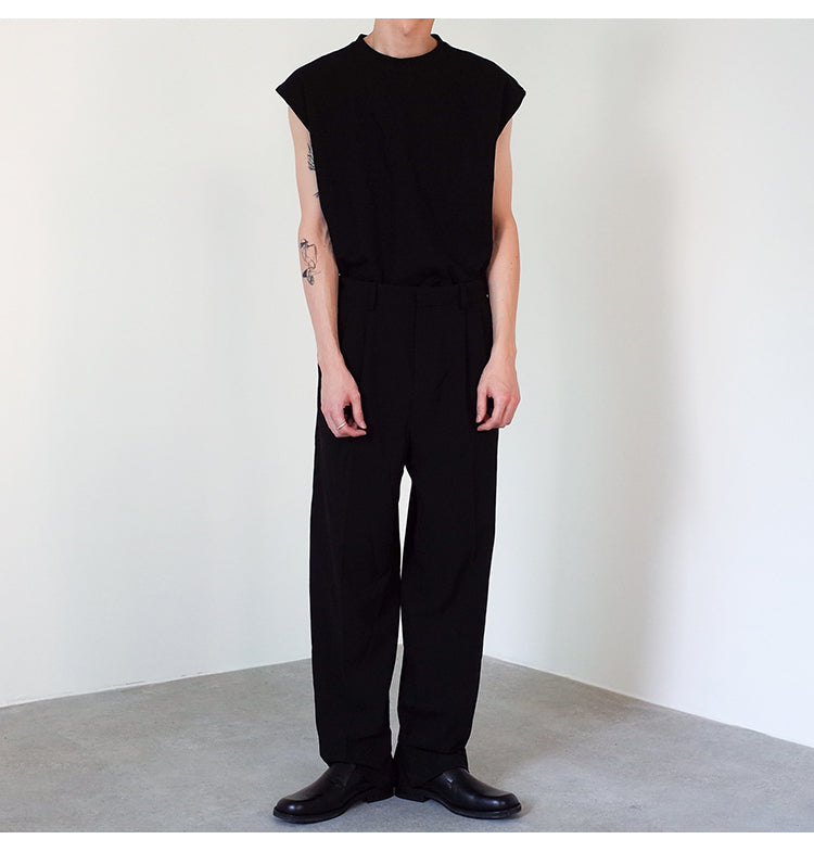 Adjustable Hem Straight Trousers WN21607