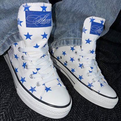 High-Top Star Logo Print Sneakers WN27170