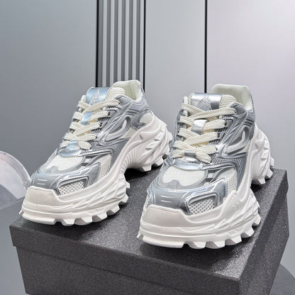 Mesh Panel Chunky Sole Sneakers WN24595