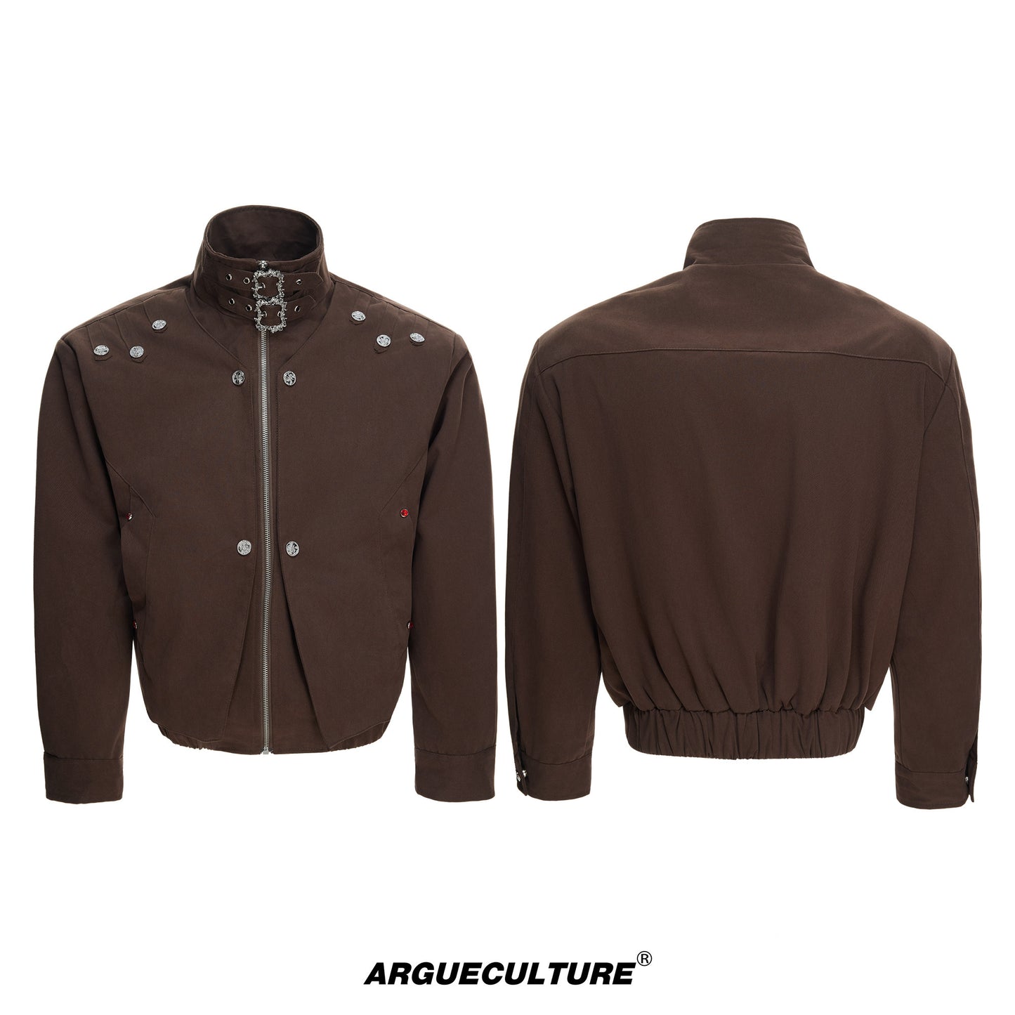 Washed Heavyweight Fake Layered Hooded Jacket WN23545