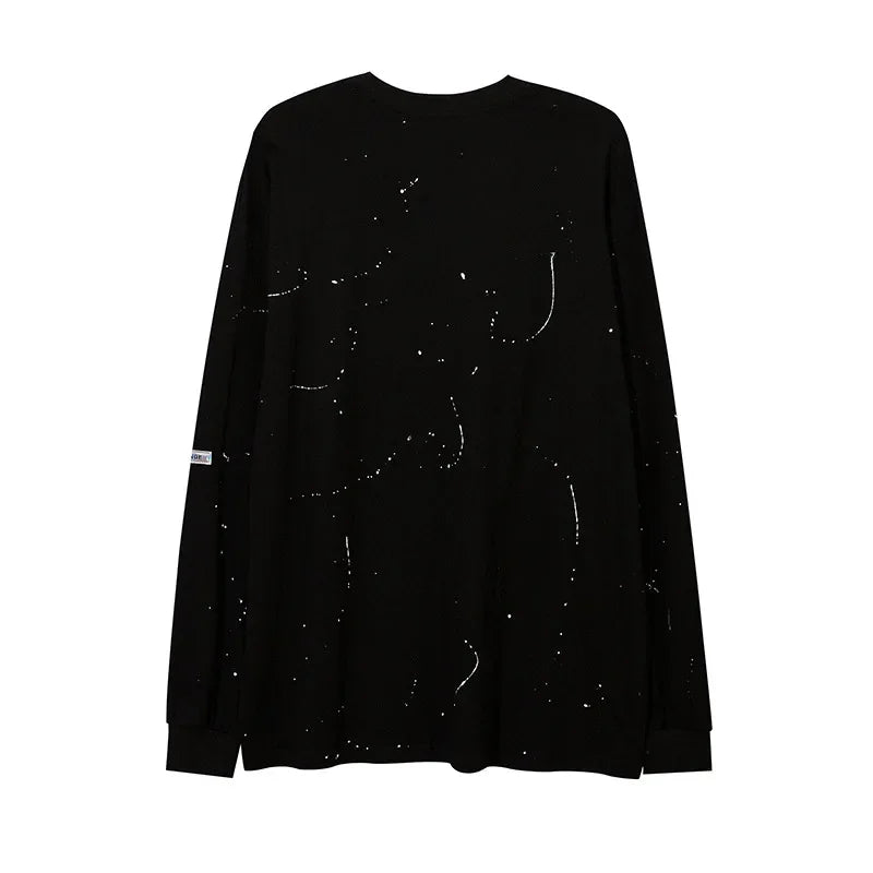 Letter Rhinestone Long Sleeve T-Shirt WN15031