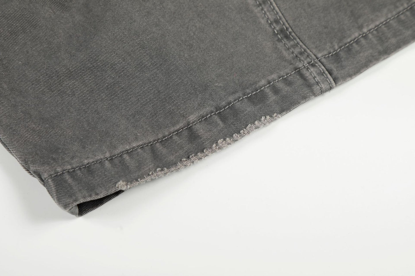 Damage Dirty Wide Leg Curved Cargo Pants WN25866