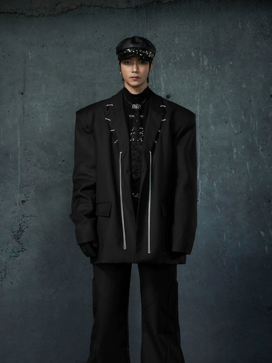 Metal Chain Tailored Jacket WN13613