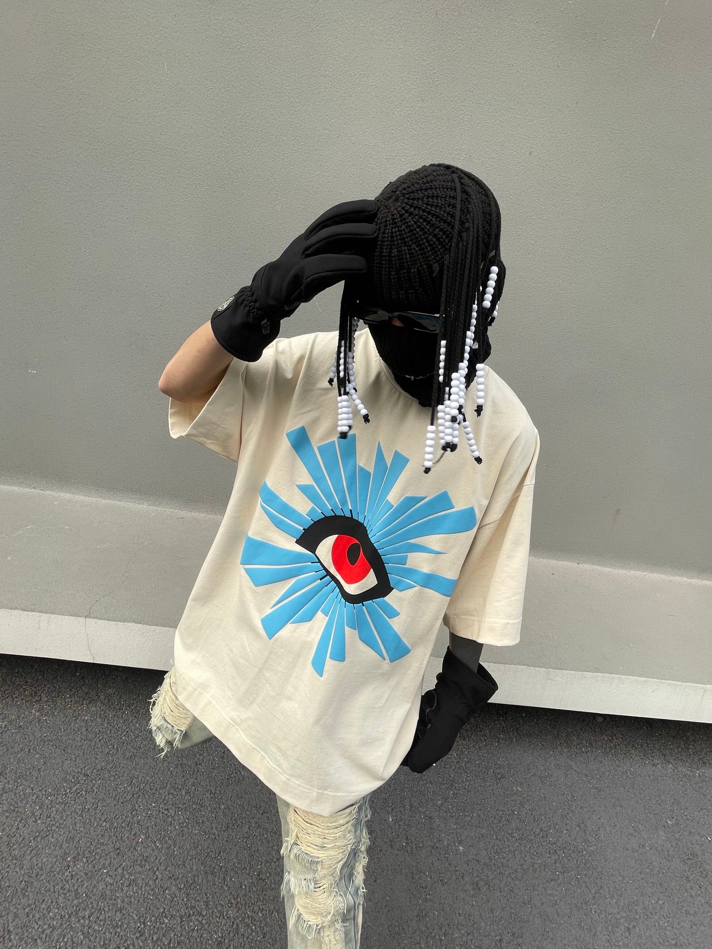Graphic Print Oversize Short Sleeve T-Shirt WN24194