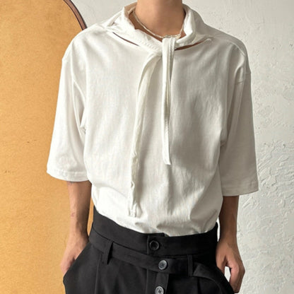 Scarf Tie Design Short Sleeve T-Shirt WN19948