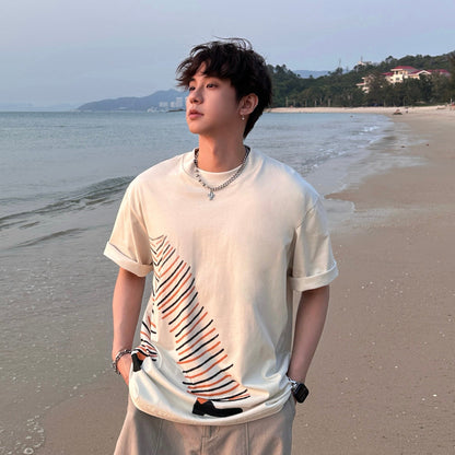 Graphic Print Oversize Short Sleeve T-Shirt WN25294