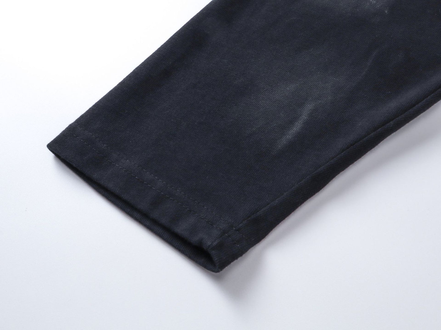 Dirty Washed Fake Layered Long Sleeve T-Shirt WN25805