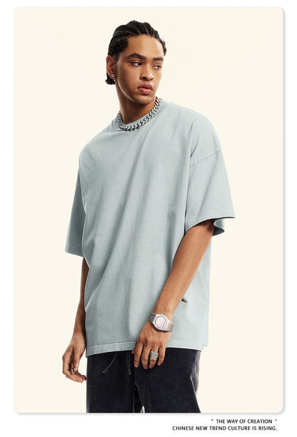 Washed Oversize Short-sleeve T-shirt WN6454