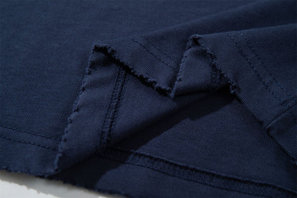 Washed Raw Hem Oversize Short Sleeve T-Shirt WN26929