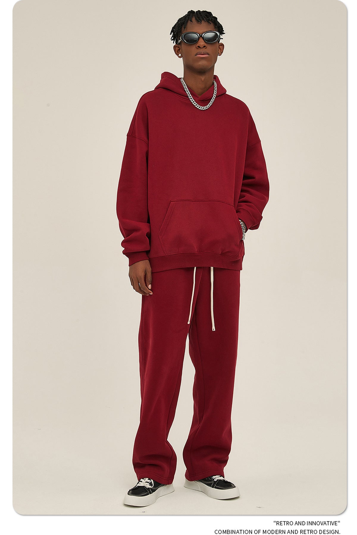 Oversize Heavyweight Hoodie & Heavyweight Sweatpants Setup WN6638-K