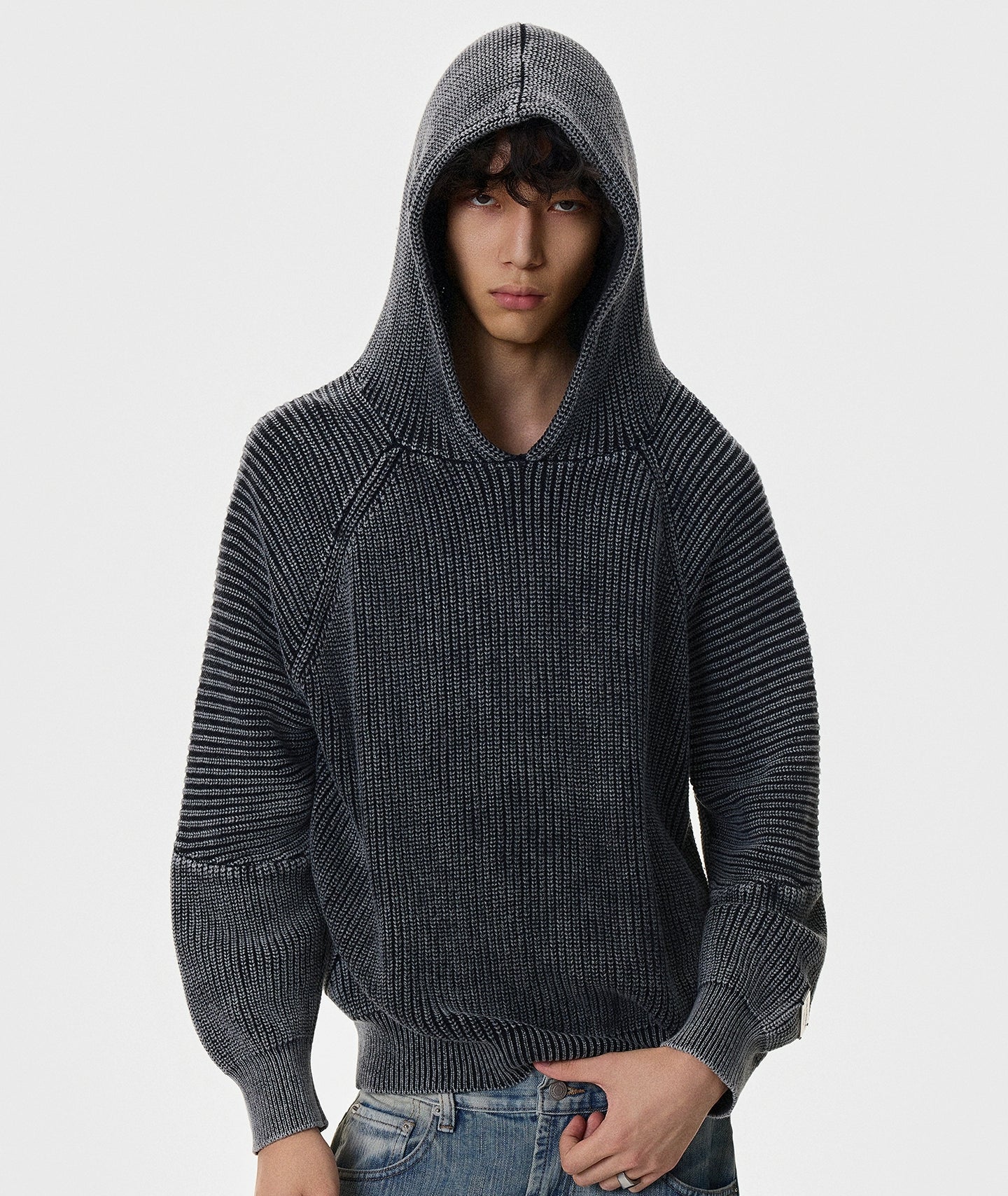 Short Knit Hoodie WN21399