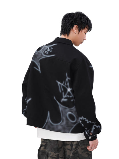 Graffiti Zipper Jacket WN8337