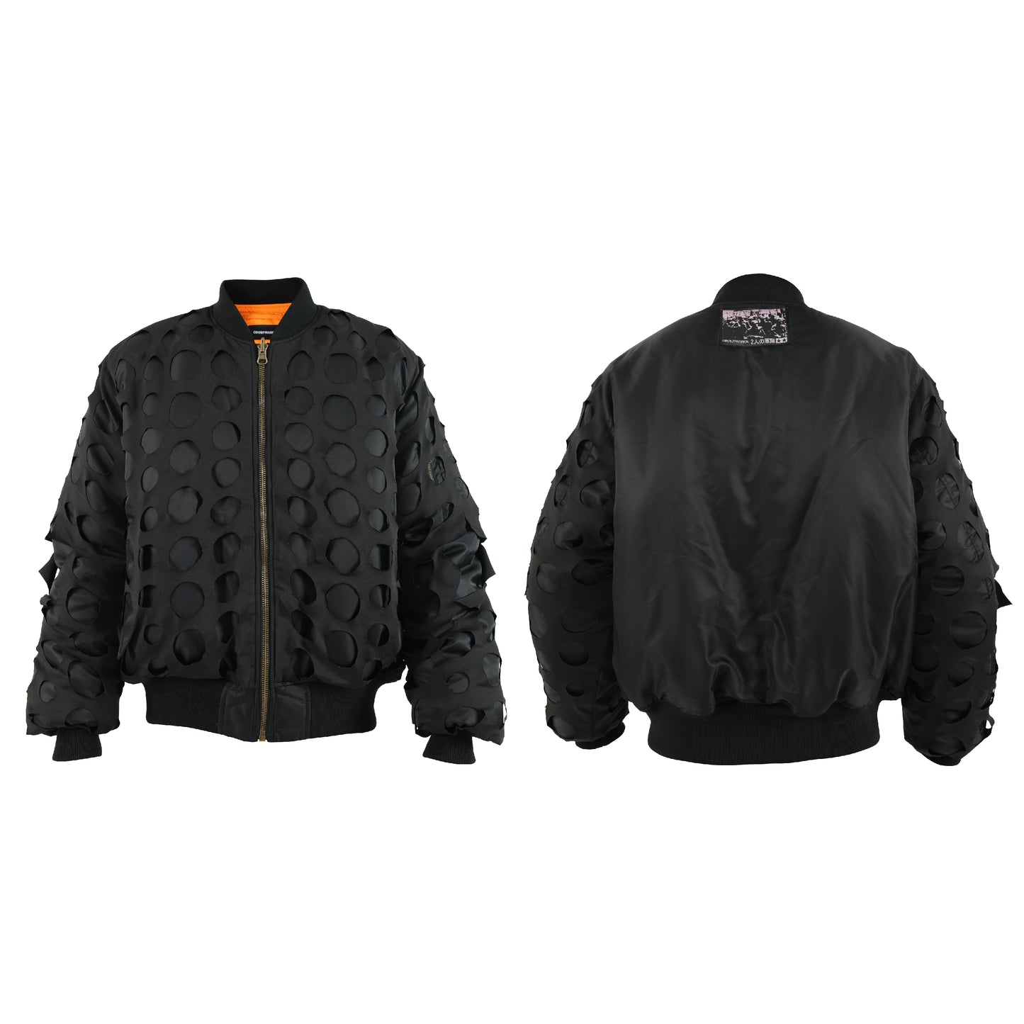 Wormhole Design Puffer Bomber Jacket WN17258