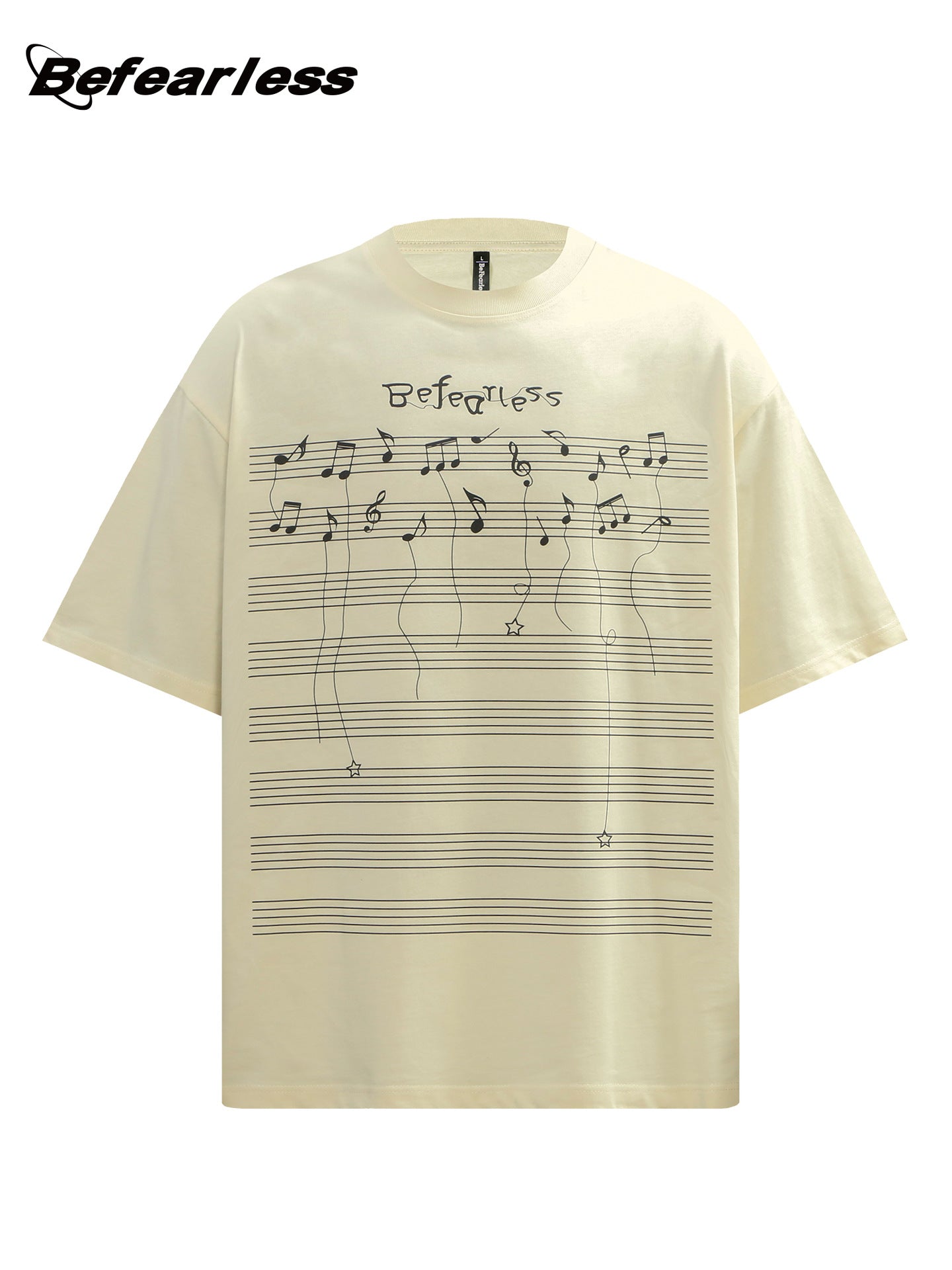 Music Note Graphic Short Sleeve T-Shirt WN26240