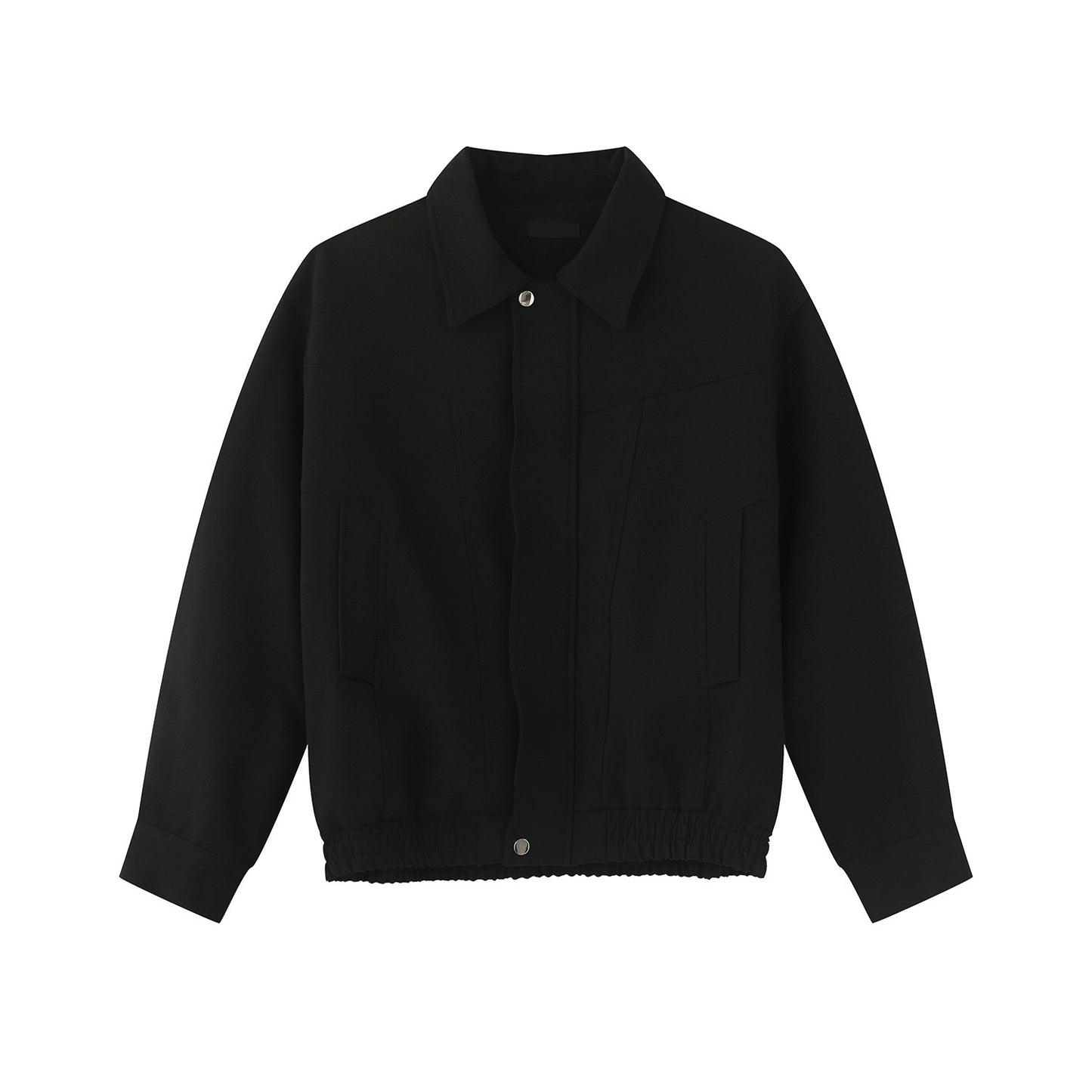 Lapel Short Jacket & Wide Leg Pants Setup WN24866