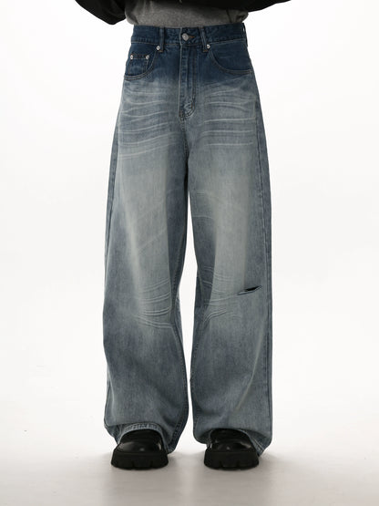Wash Wide Leg Denim Jeans WN5642