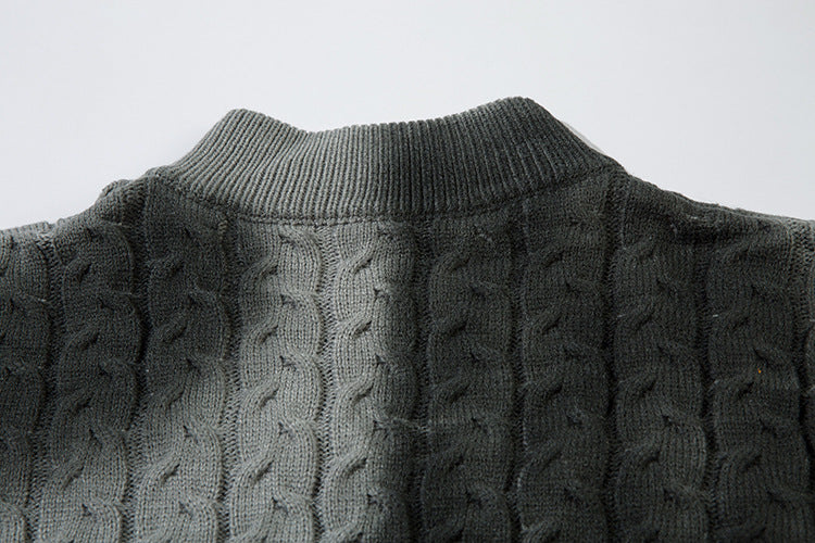 Colorblock Spray Paint Patchwork Oversize Knit Cardigan WN11442