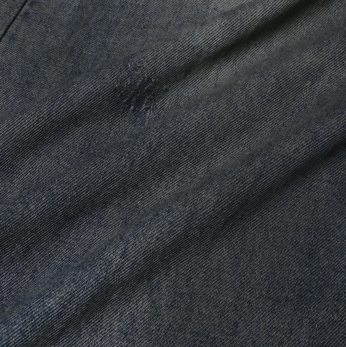 Washed Damage Wide Leg Denim Jeans WN26087