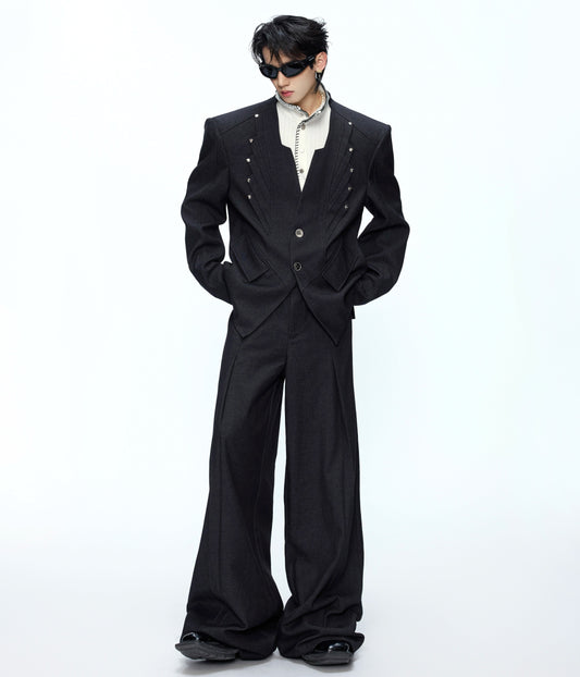 Deconstruction Tailored Jacket & Flare Trousers Setup WN21236