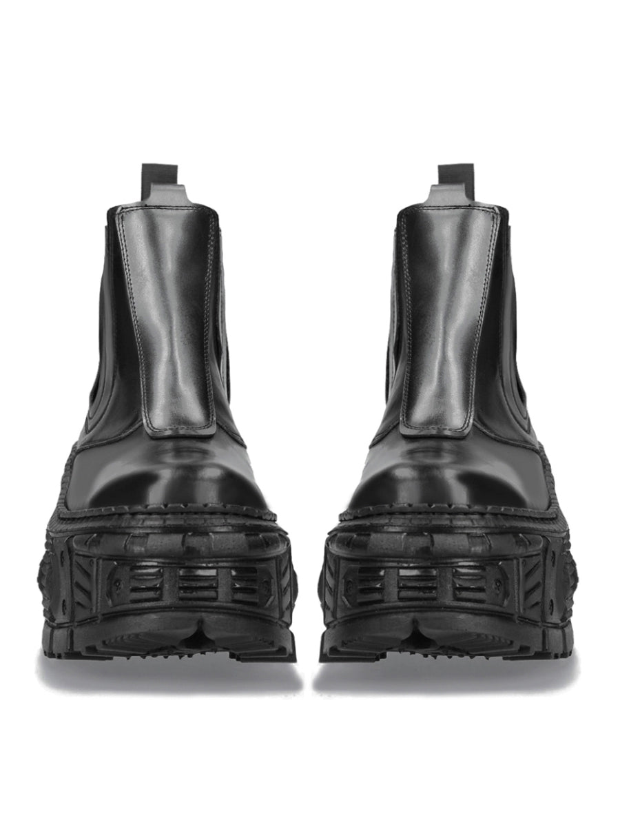 Chunky Sole Design PU Leather Boots WN19187