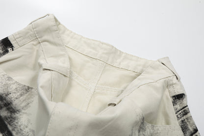 Brush Paint Cropped Pants WN25508