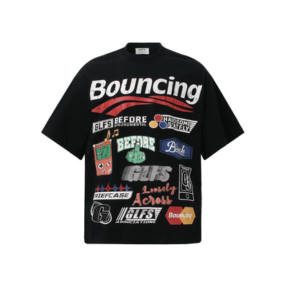 Letter Print Graphic Short Sleeve T-Shirt WN26009