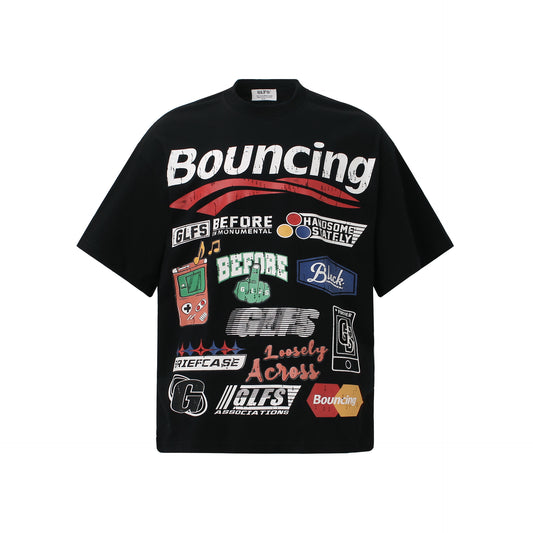 Letter Print Graphic Short Sleeve T-Shirt WN26009