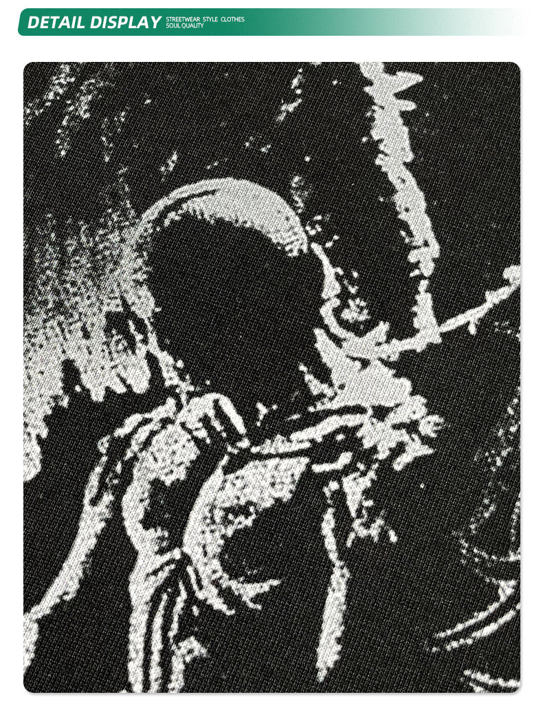 Fake Layered Print Oversize Long Sleeve T-Shirt WN9994