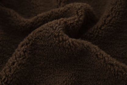 Suede Fleece Lining Furry Jacket WN10993