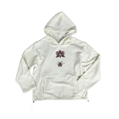 Beetle and Orchid Embroidery Double-Sided Fleece Hoodie WN18872