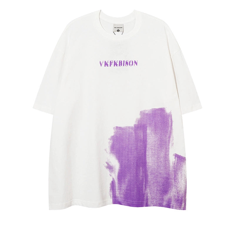 Bicolor Oversize Short Sleeve T-Shirt WN16389