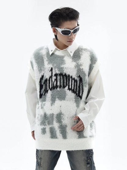 Oversize Shaggy Knit Sweater WN10492