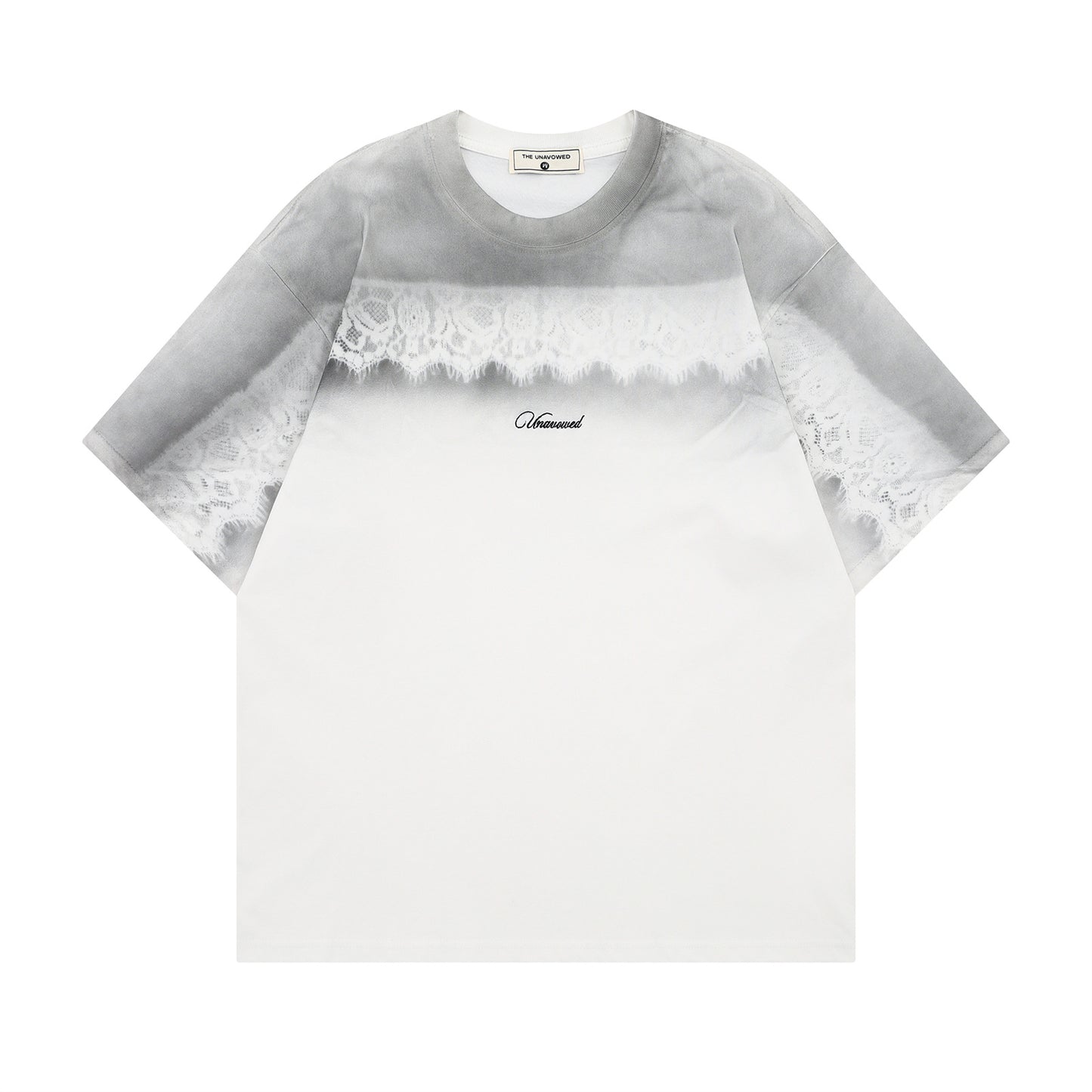 Lace Gradient Short Sleeve T-Shirt WN26762