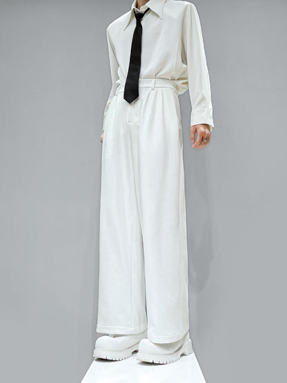 Star Glitter Wide-Leg Straight Trousers WN23948