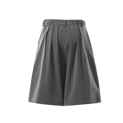 Drape Cropped Half Trousers WN25750