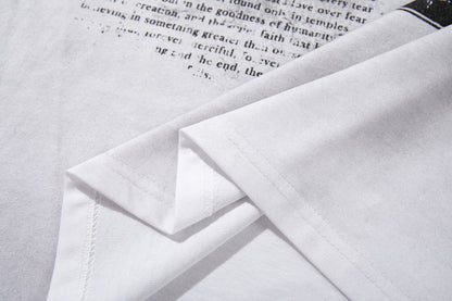 Portrait Letter Print Short Sleeve T-Shirt WN25545