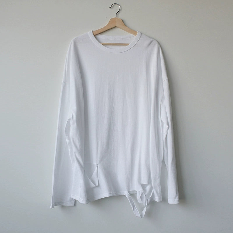 Oversize Damage Long Sleeve T-shirt WN6568