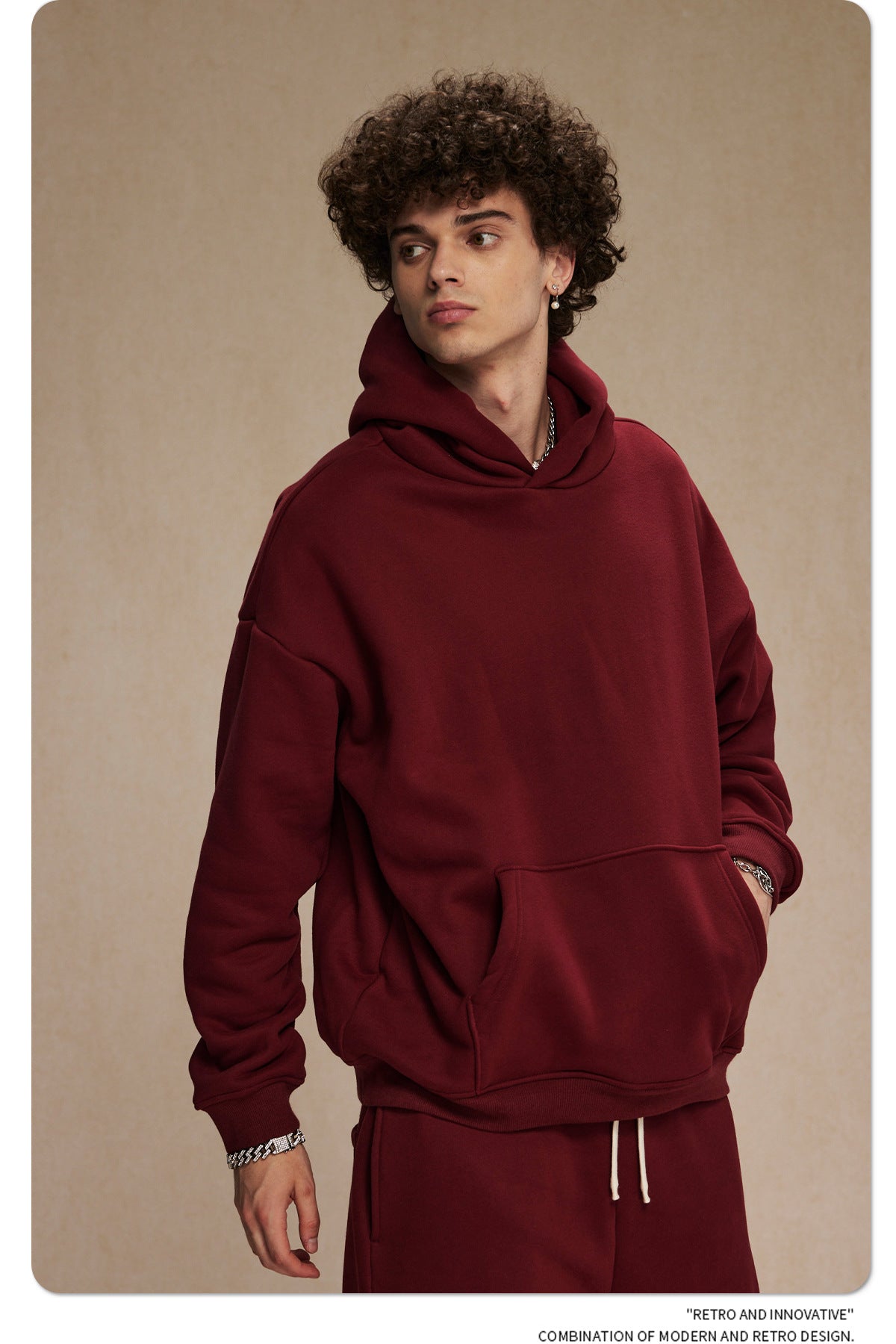 Oversize Plain Hoodie WN9968