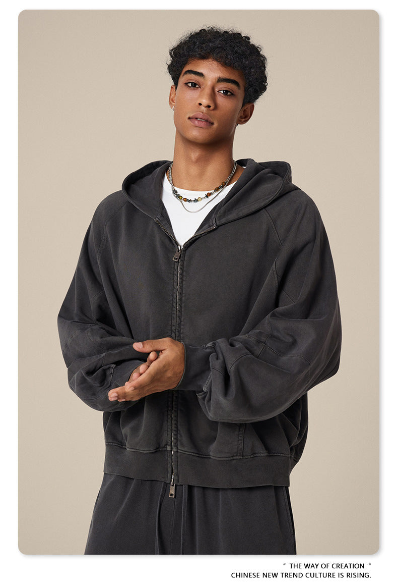 Oversize Zipper Hoodie WN23119