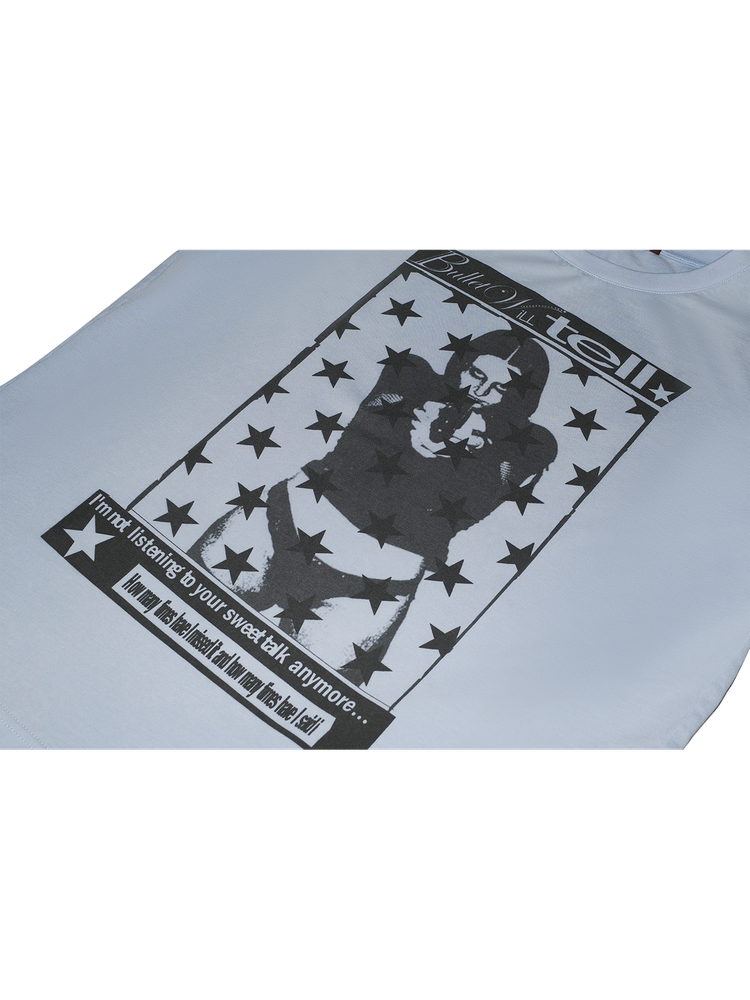 Star Portrait Graphic Print Short Sleeve T-Shirt WN27191