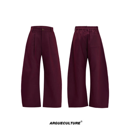 Fur Collar Gem Button Standing-Collar Short Jacket & Trousers Setup WN21733