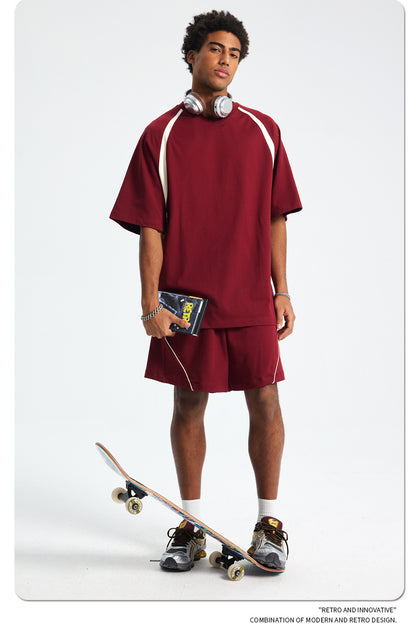 Quick-Dry Breathable Short Sleeve T-Shirt & Half Pants Setup WN16268