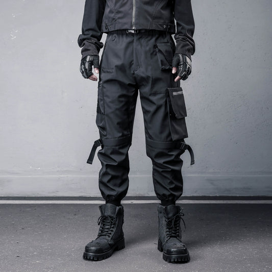 Multi Pocket Tactical Cuffed Cargo Pants WN22400