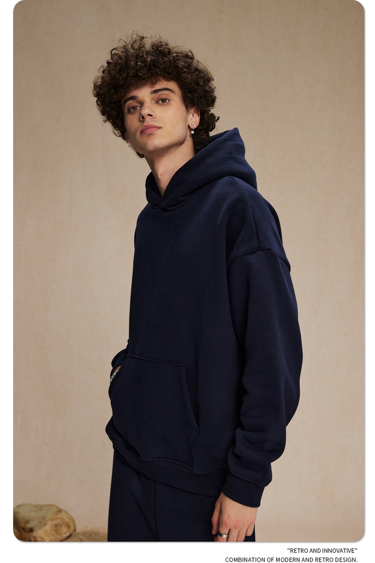 Oversize Plain Hoodie WN9968