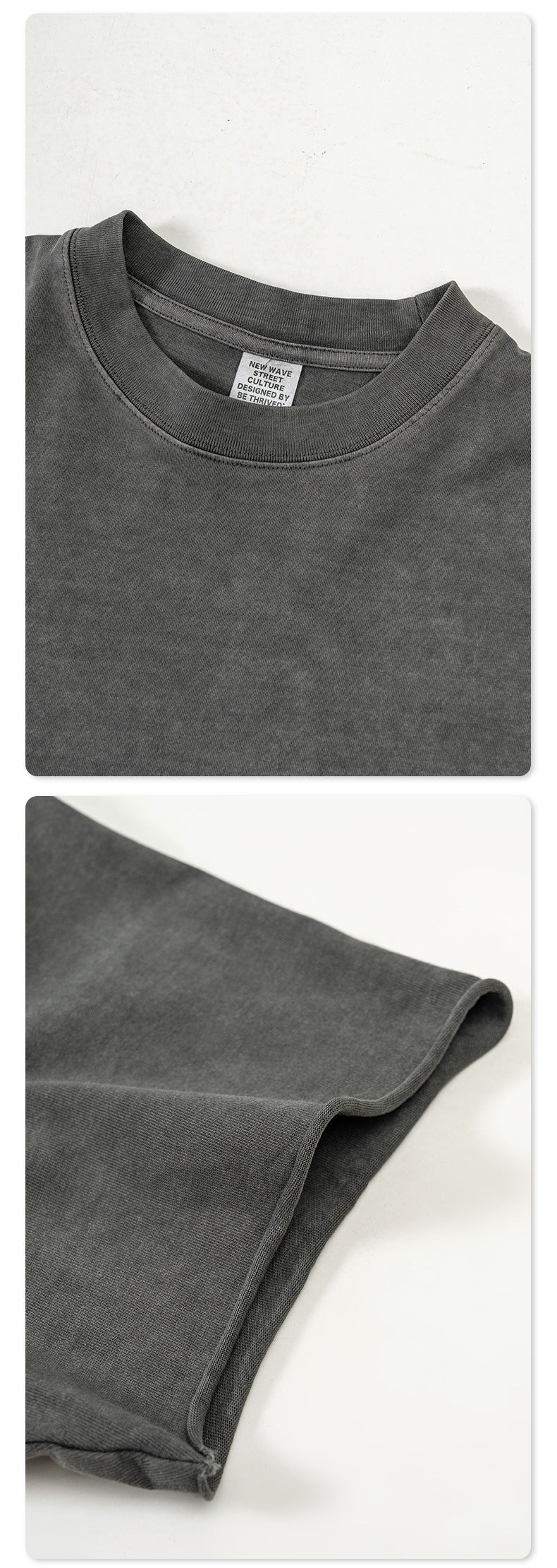 Washed Heavyweight Short Sleeve T-Shirt & Short Sweatpants Setup WN6167