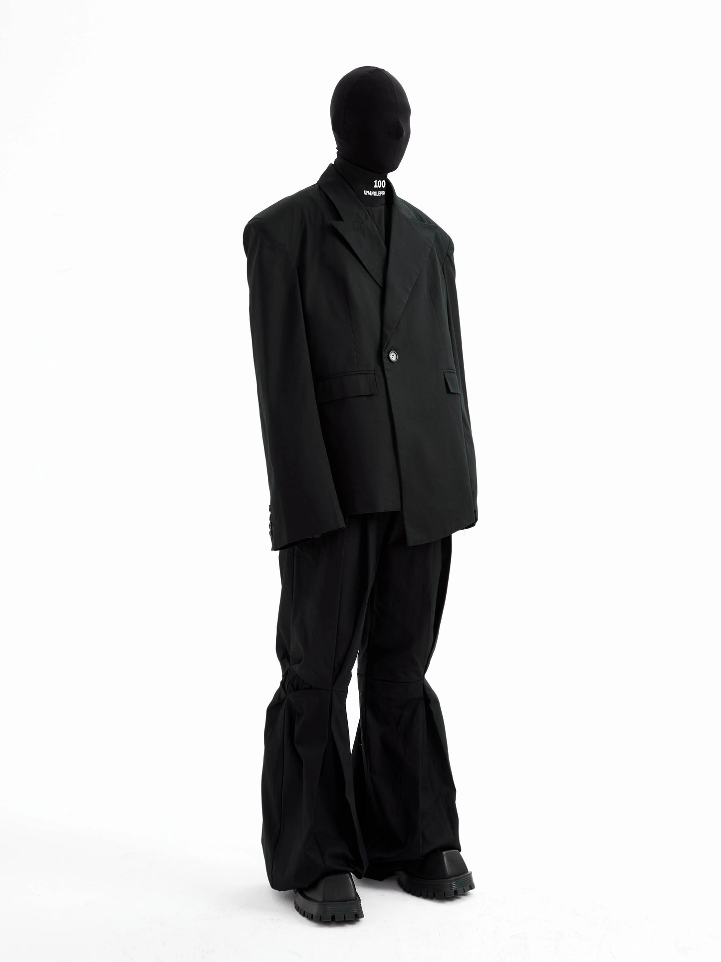 Pleats Deconstruction Flare Trousers WN21309