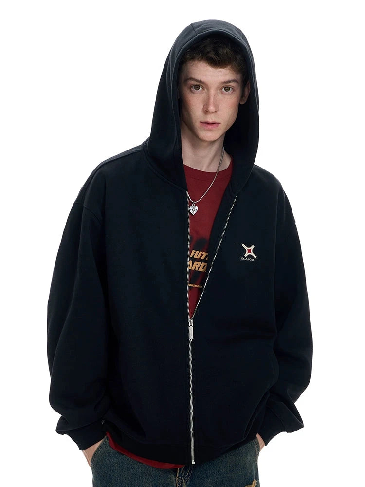 Thick Oversize Zipper Hoodie WN9756