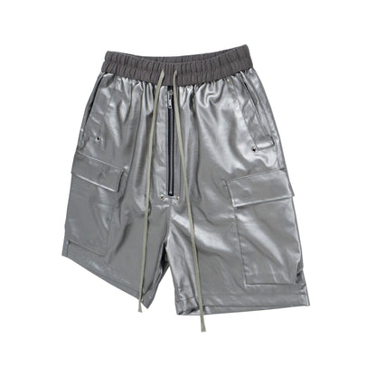 Matte Coated Cargo Half Pants WN16173